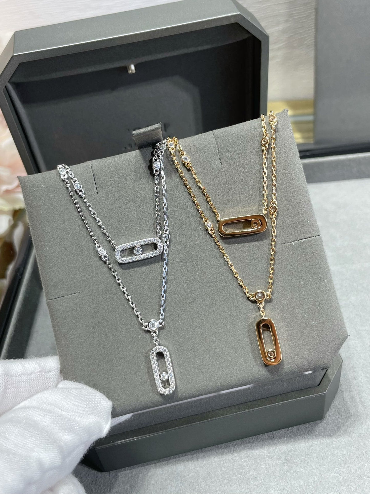 Messika Move 2 Row Cubic Zirconia Necklace