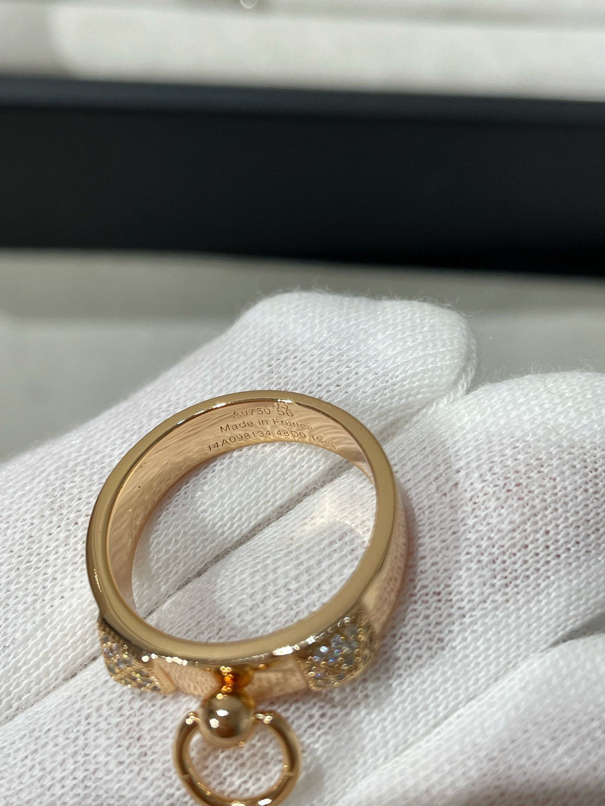 Hermes Cdc Cubic Zirconia Small Ring