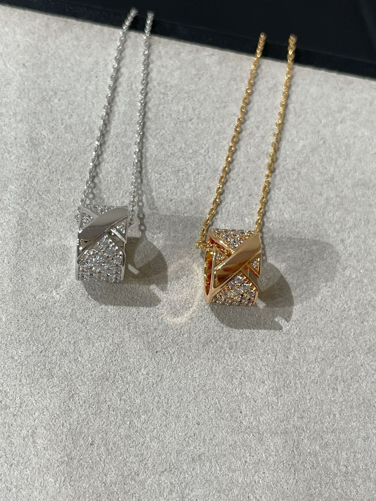 Chaumet Liens Evidence Cubic Zirconia Paved Necklace