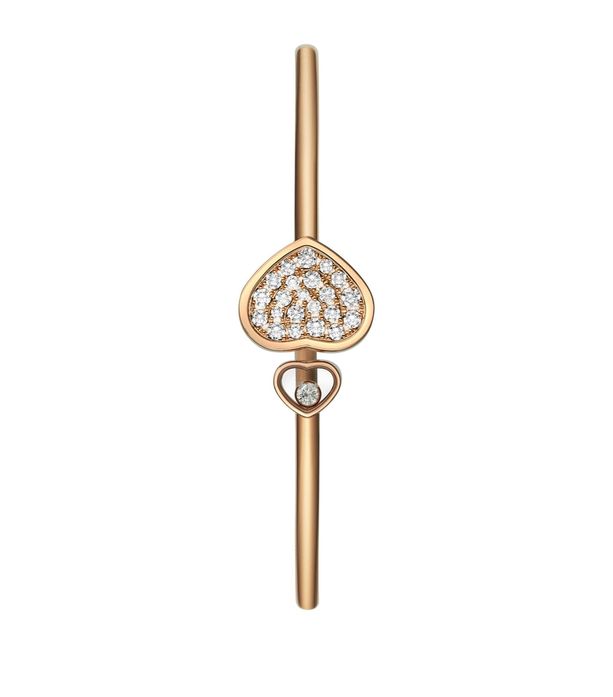 Chopard Happy Heart Pink Gold Bracelet Cubic Zirconia