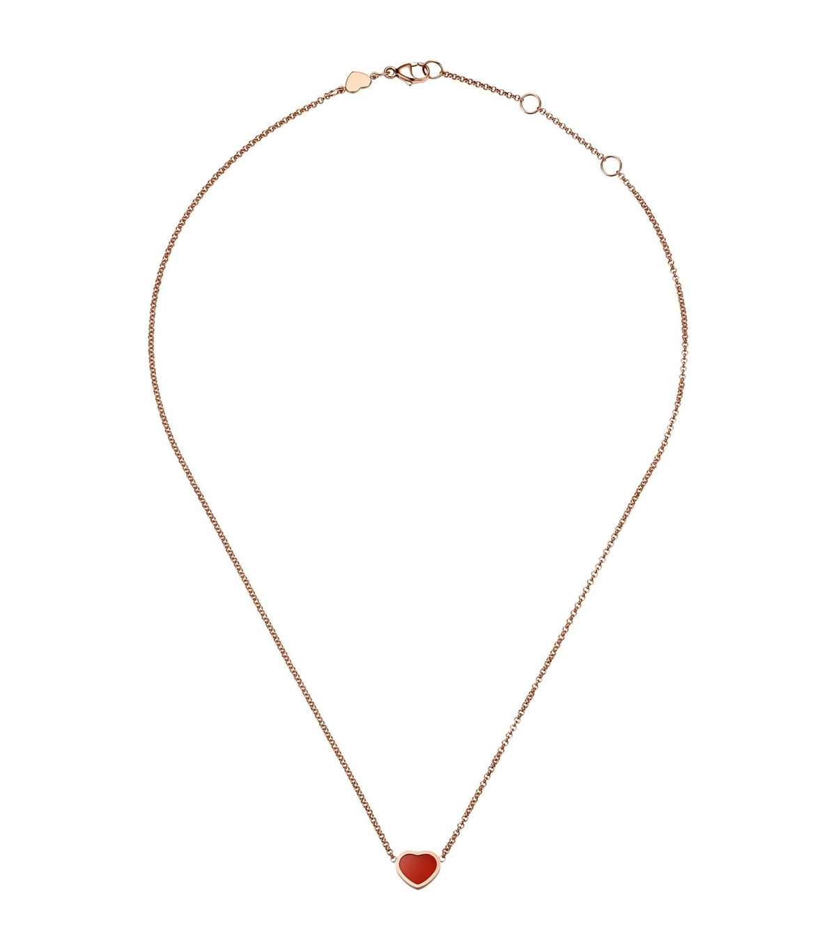Chopard Heart Pendant Carnelian Necklace