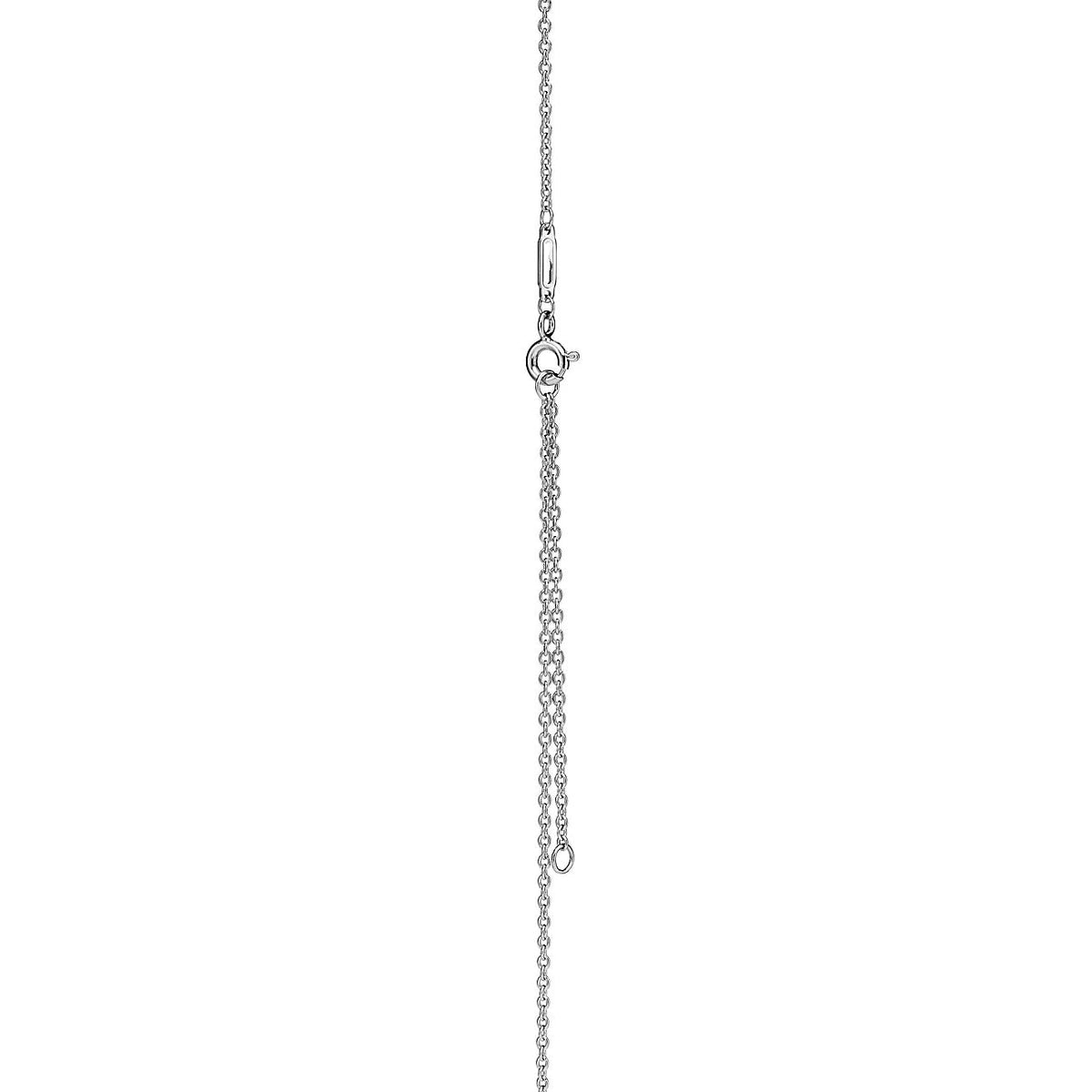 Tiffany Knot Pendant Silver Cubic Zirconia Necklace