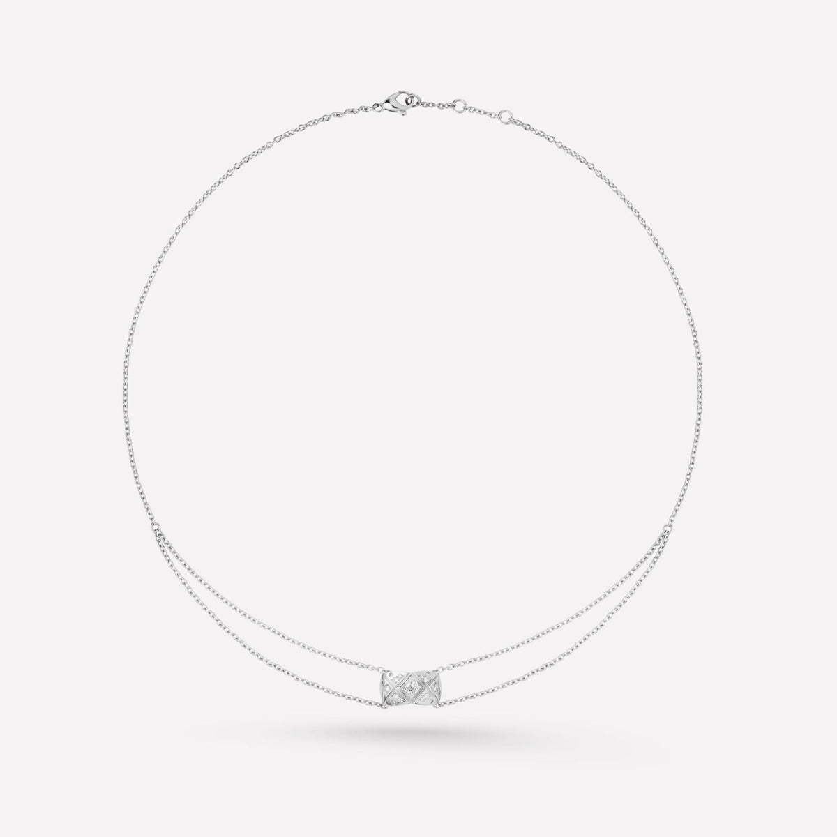 Chanel Crush Silver Cubic Zirconia Necklace