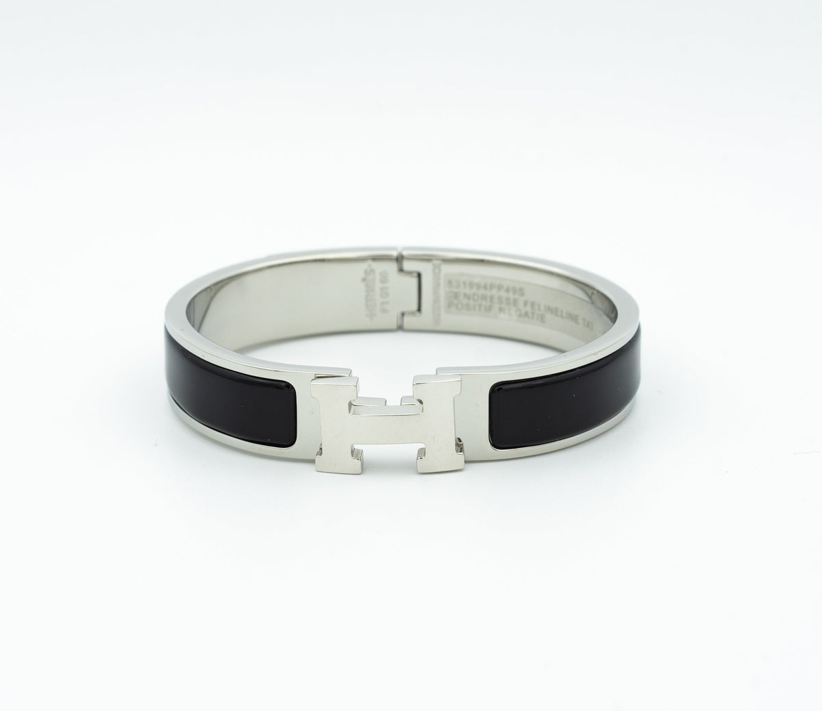 Hermes H Black Bracelet