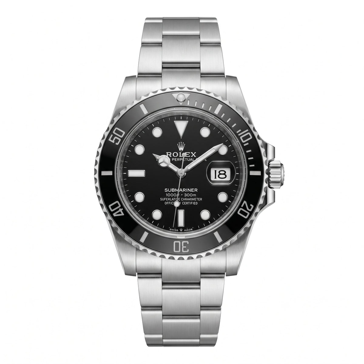 Rolex Submariner Date 126610LN Black Ceramic Oystersteel Watch