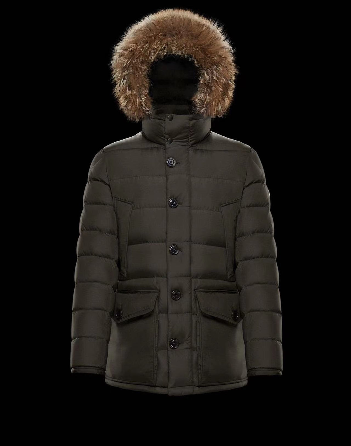Moncler Hooded Long Down Coat — hero