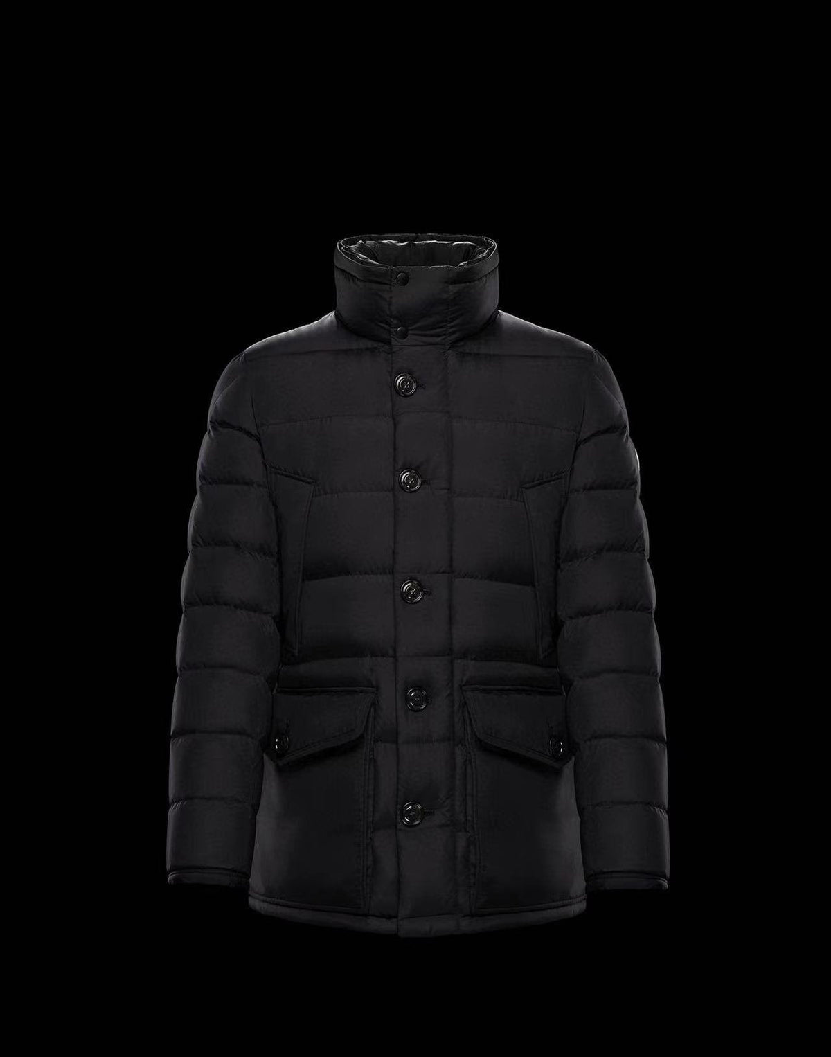 Moncler Hooded Long Down Coat — front