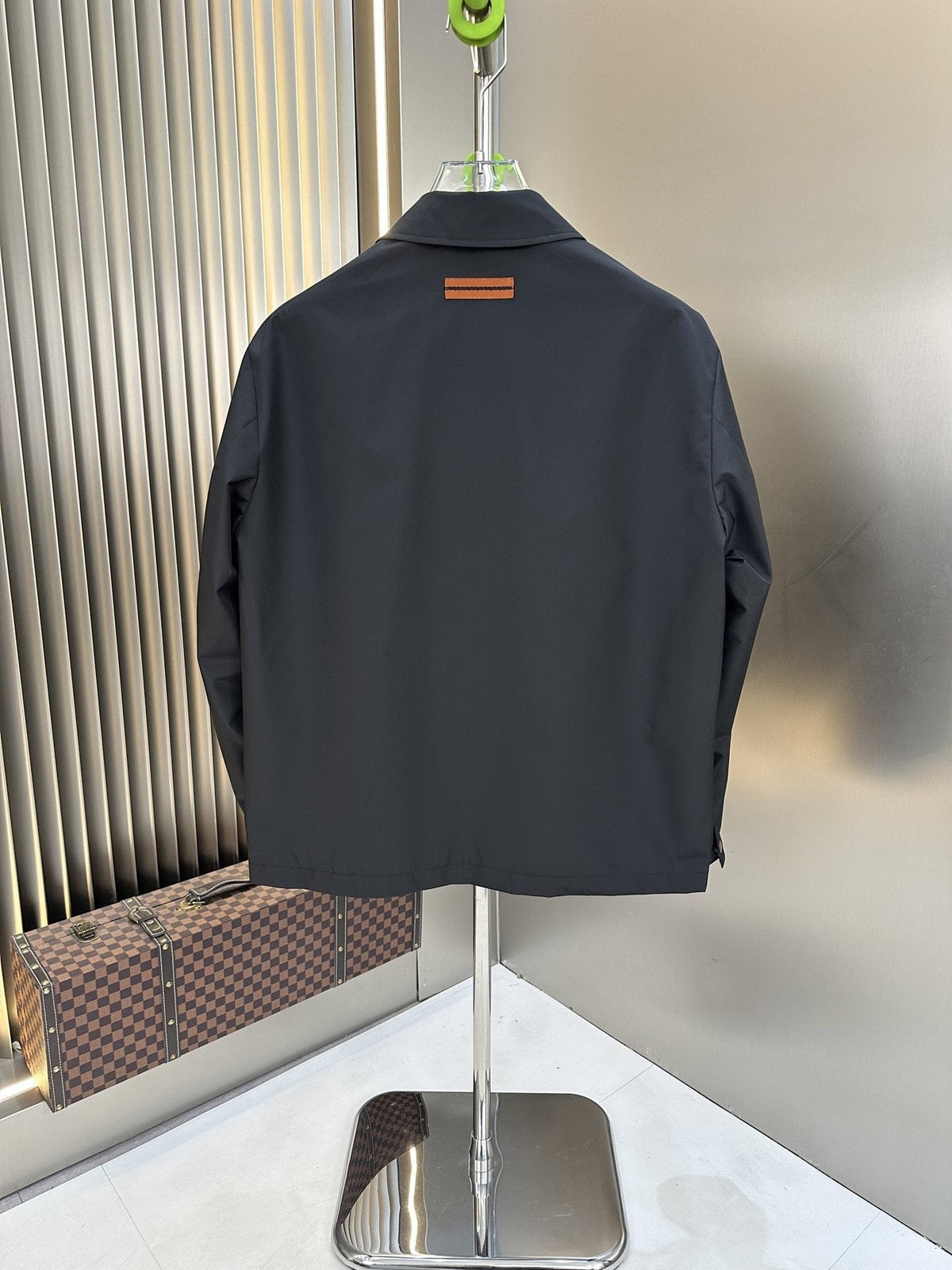 Zegna Zip-Front Collared Jacket — back