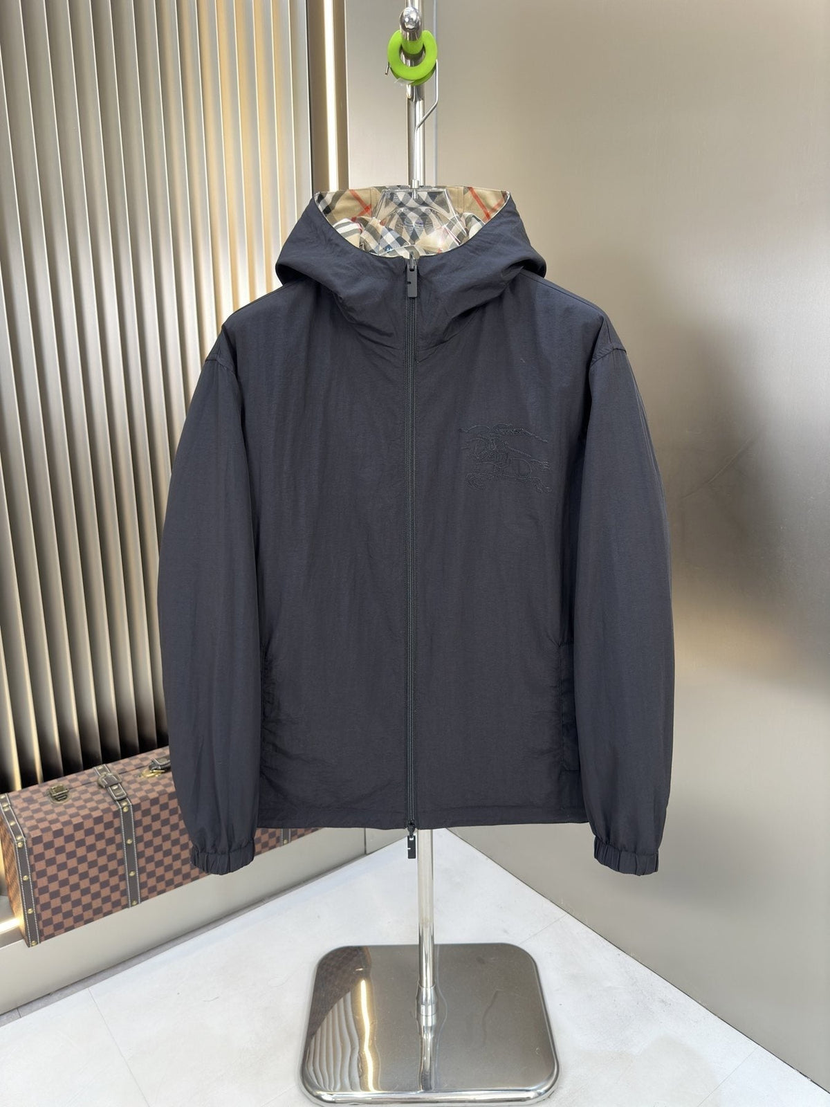 2026 Original Jacket Reversible Check Hooded Jacket — front