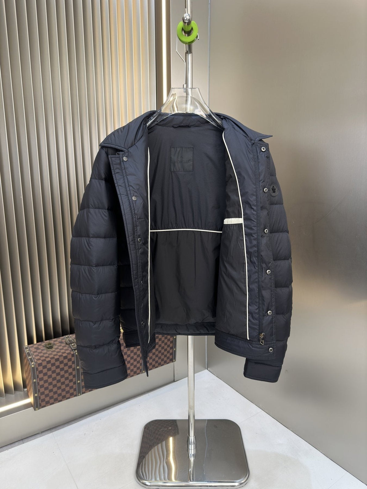 Moncler Quilted Puffer Coat — detail