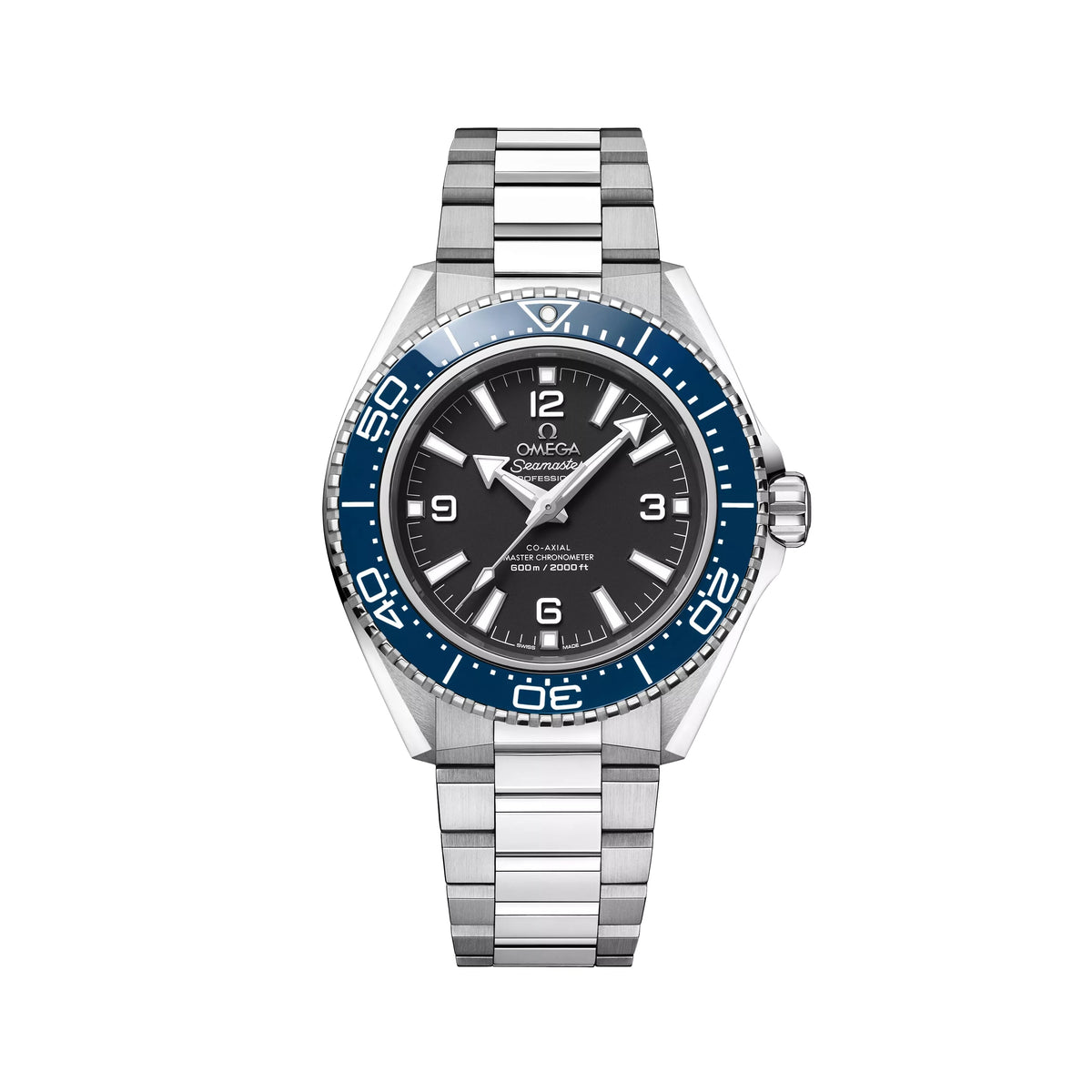 Omega Seamaster Planet Ocean 600M 42mm Watch - Black and Blue on Bracelet