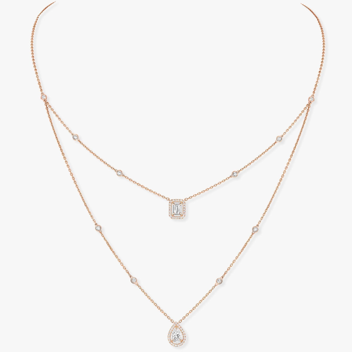 Messika My Twin 2 Row Cubic Zirconia Necklace