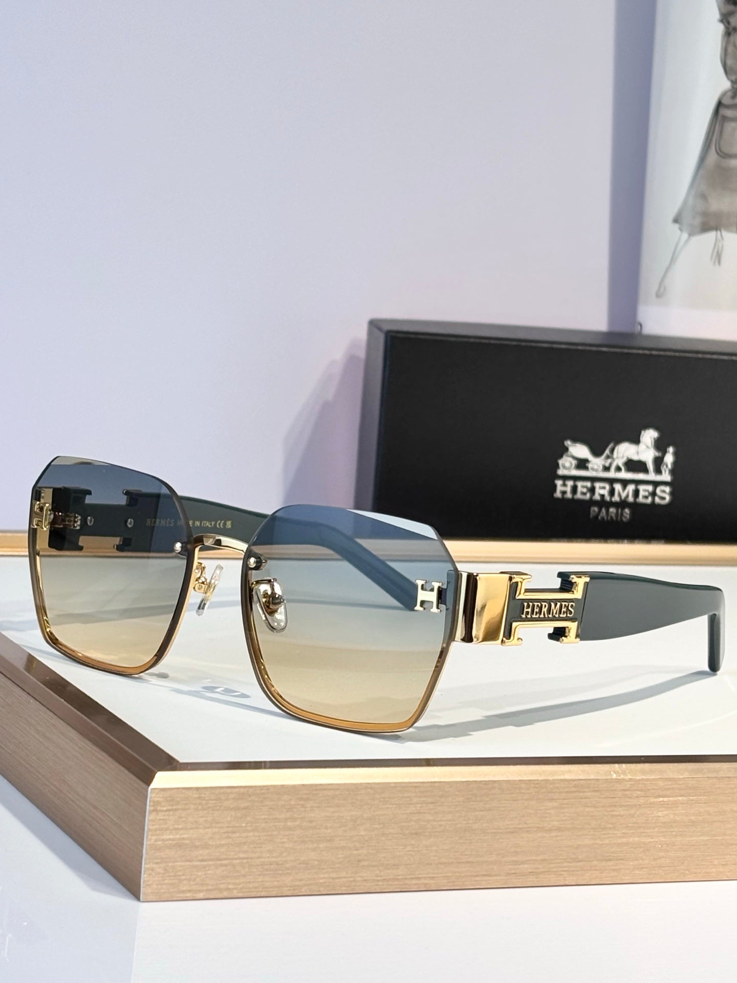 HERMES Sunglasses-H8026